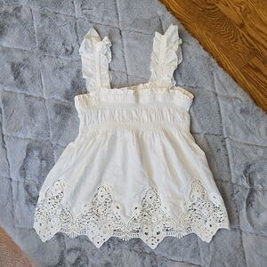 Mayoral White Tank Top, Girls Size 16, Great Condition